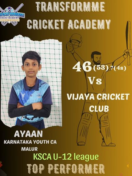 Transform Cricket Academy - Advanced Competitive Cricket Training The Record Breakers: Individual Player Achievements photo 29