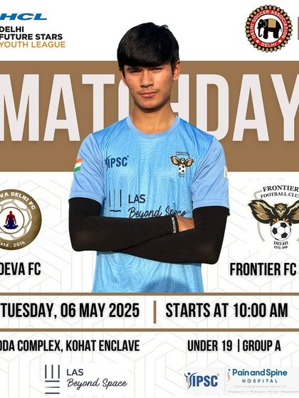 U-19 match day against Sudeva FC. The team is prepared for a tough match.
