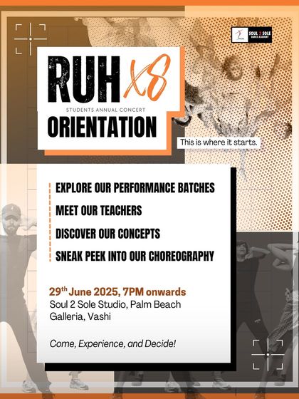 This is where it starts. Join our RUH Orientation to meet the teachers, discover the concepts, and get a sneak peek into the choreography for the next big show.