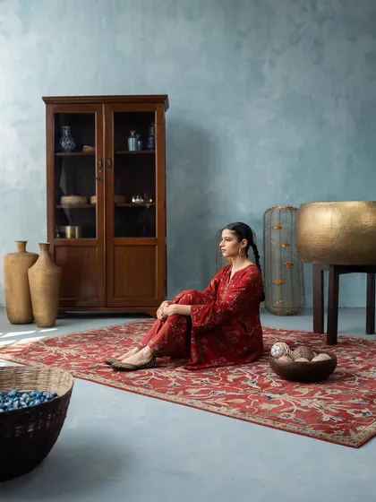 A shot from a campaign I styled and art directed for W for Woman's 'Folksong' collection. The goal was to create a serene, grounded mood that reflects the brand's connection to Indian crafts.