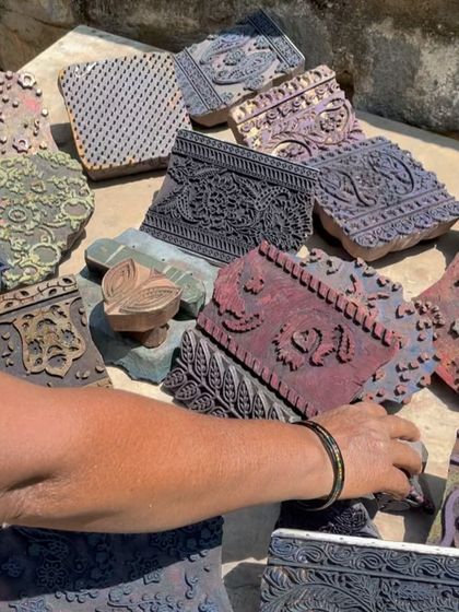 We welcome you to our garden studio for a hands-on workshop. Learn the ancient art of block printing, try your hand at natural dyeing, and design your own unique piece with vintage blocks from our archives.