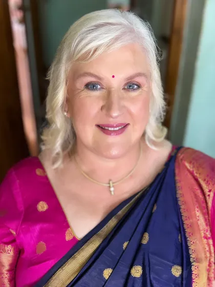 Beauty is truly ageless. I had so much fun creating this subtle and elegant look for this lovely client, focusing on a fresh, skin-like finish that highlighted her beautiful blue eyes and radiant smile.