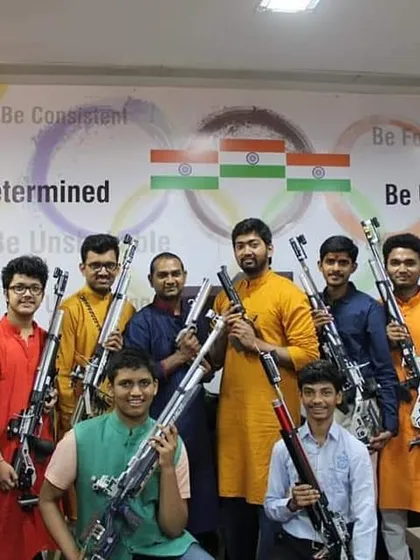 Meet some of the 29 shooters from our academy who qualified for the National Shooting Championship. This photo represents our strong community and the collective dedication that makes us one of Maharashtra's best shooting ranges.