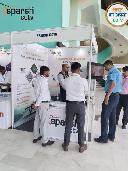My booth at the Surveillance & Electro-Optics India 2025 expo, where I showcased my wide range of STQC-certified CCTV cameras to members of the Air Force and other defense personnel.