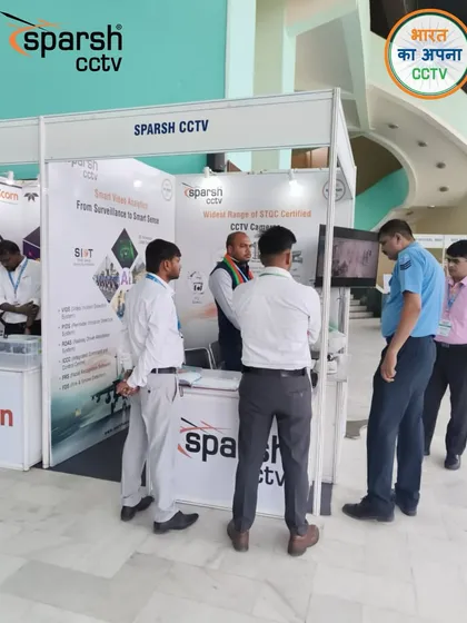 My booth at the Surveillance & Electro-Optics India 2025 expo, where I showcased my wide range of STQC-certified CCTV cameras to members of the Air Force and other defense personnel.