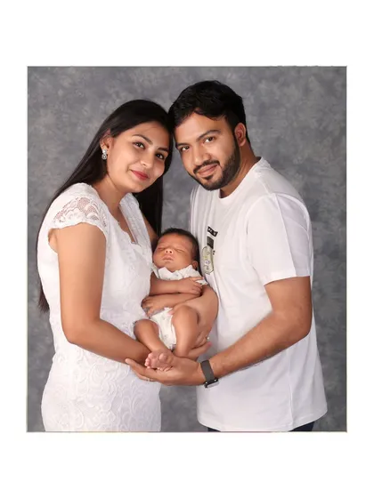 Your first official portrait as a new family. I guide you into comfortable, natural poses to capture the joy and pride of this new chapter, resulting in a beautiful keepsake for your home.