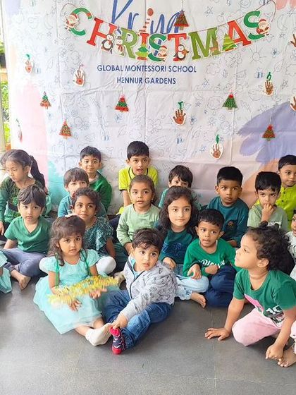 A collection of joyous moments from our Christmas party, including dancing, enjoying cupcakes, building a sand snowman, and posing for group photos.