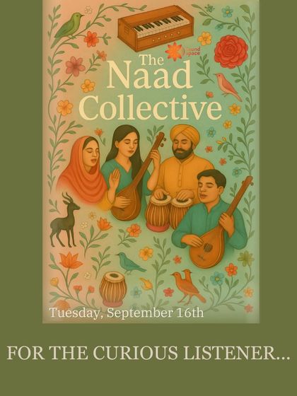 The Naad Collective is designed for the curious listener. You don't have to sing; you can simply come and soak in the beautiful melodies and vibrant atmosphere.
