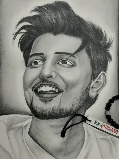 A darker, more contrasted version of my Darshan Raval portrait. Adjusting the lighting can really change the mood of a graphite sketch.