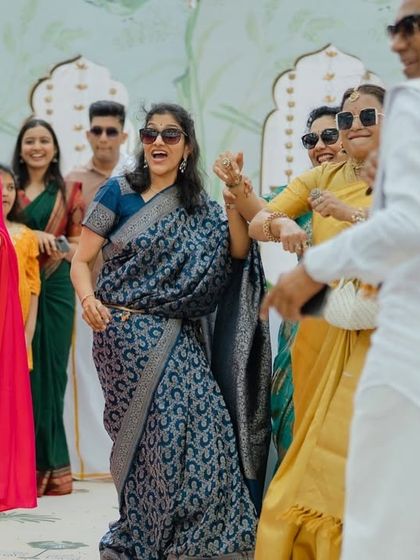 Leading a musical game with the ladies. The smiles and dancing say everything about the vibe of the event.