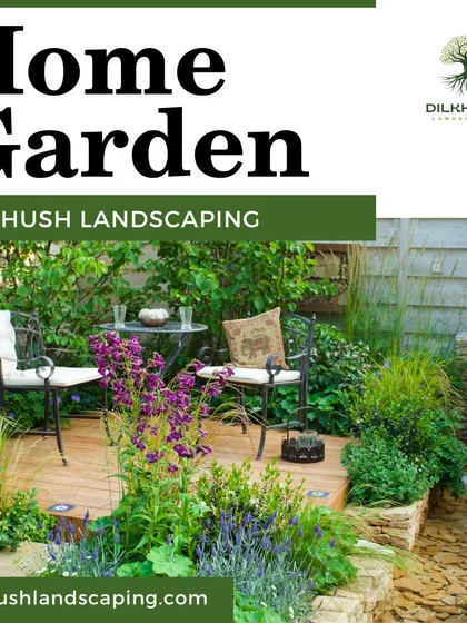 We bring dream gardens to life. This image showcases a small but lush home garden, demonstrating our ability to create beautiful, functional spaces of any size.