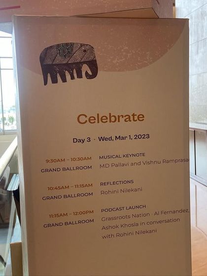 The event schedule showing our musical keynote performance of 'Cartography' at the NLighten conference. Presenting a new and experimental work to a discerning audience is always a thrilling experience.