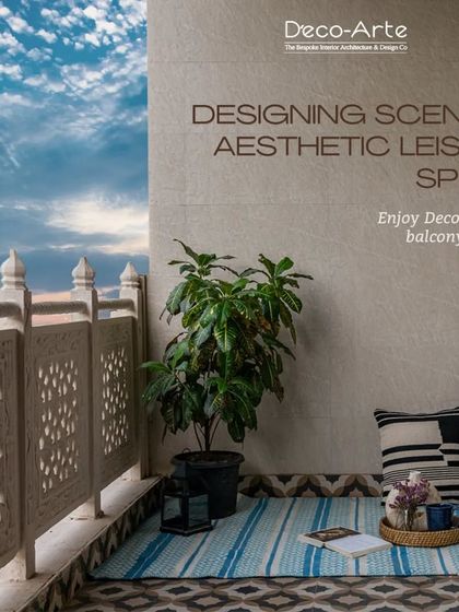 Explore a variety of outdoor retreats I have designed. From cozy balconies with patterned tiles and Buddha statues to expansive terraces with vertical gardens and lounge seating, each space is crafted to be a personal haven.