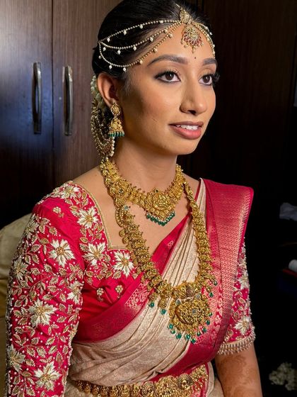 Sneha Kiran - Bridal & Event Makeup Artistry Traditional South Indian Muhurtham Brides photo 28