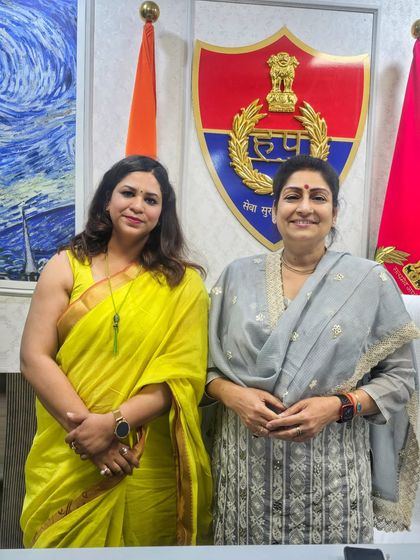 It was an honor to meet with the Commissioner of Police, Jhajjar. Collaborating and sharing insights with law enforcement leadership is crucial for effective justice delivery.