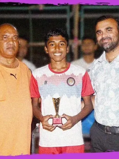 Sarvesh Yadav was recognized as the Best Defender in the Under-15 category at the GenNext Football Tournament.