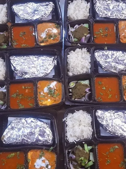 Another large order of my popular Kadai Paneer and Dal Tadka thalis. Consistency in taste and presentation is key for bulk orders.