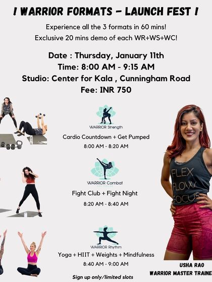 Usha Rao - Fitness Instructor Certification The WARRIOR Formats Explained photo 5