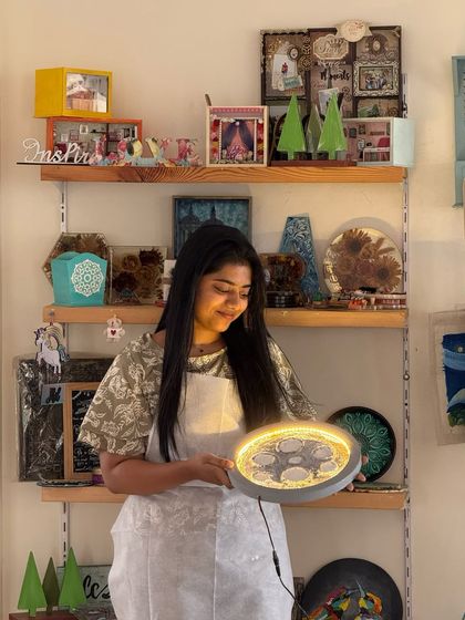 ArtDelight Group - Art Parties & Private Events Glow-in-the-Dark Moon Lamp Workshops photo 24