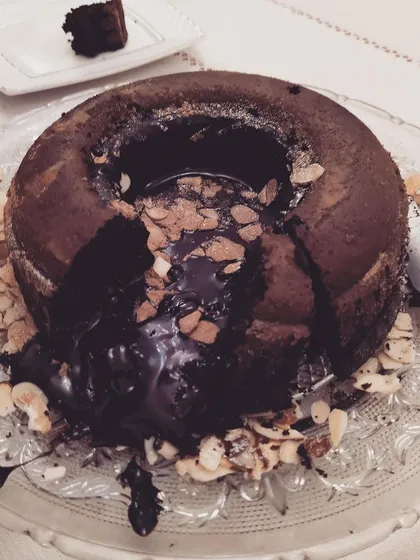 Who says healthy can't be decadent? This is my Ragi Chocolate Cake, and as you can see, it has a wonderfully gooey, molten center. It’s rich in flavor but made with wholesome ragi flour for a guilt-free indulgence.