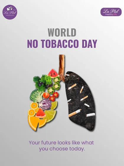 On World No Tobacco Day, I use my platform to spread awareness about the harmful effects of tobacco on both internal health and skin. Choosing a healthy lifestyle is the first step toward a better future and healthier skin.