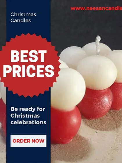 We've started drowning in the Christmas season. This red and white bubble candle is part of our Christmas collection, available at the best prices.
