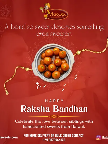 A bond so sweet deserves something even sweeter. Celebrate the love between siblings this Raksha Bandhan with our handcrafted sweets like these delicious Gulab Jamuns.