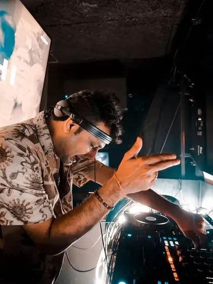 In the zone at the decks during a show in Hyderabad.