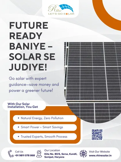 'Future ready baniye, solar se judiye!' Go solar with my expert guidance. With my installation, you get natural energy, smart savings, and a smooth process with trusted experts.