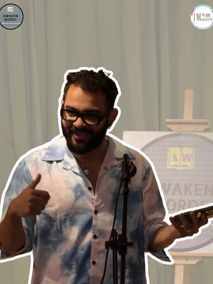 A thumbs-up from a happy performer after a great set.