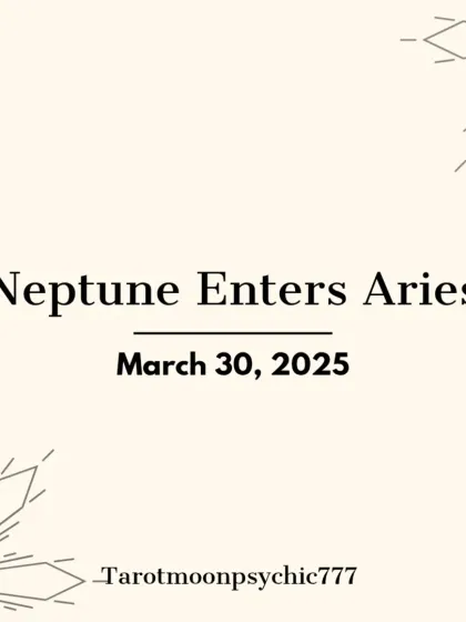 On March 30, 2025, Neptune, the planet of dreams and illusions, moves into the fiery, action-oriented sign of Aries, marking a major collective shift.