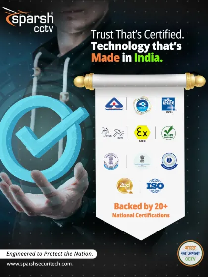 Our technology is backed by trust that is certified. With over 20 national certifications, including STQC, BIS, and ISO, our products are engineered to protect the nation and meet the highest standards of quality and reliability.