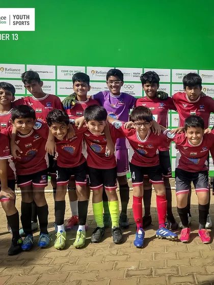 The future is bright. Our Under-13 team, full of energy and passion, ready to compete at the Reliance Foundation Youth Sports tournament. This is where the journey begins.
