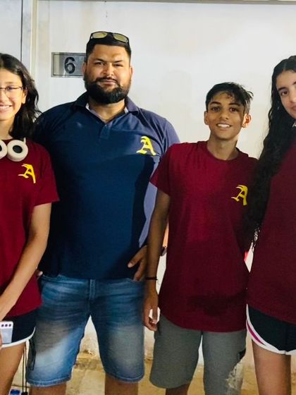 The team in our new colors, but with the same vision of achieving excellence. We are always evolving and pushing for greatness.