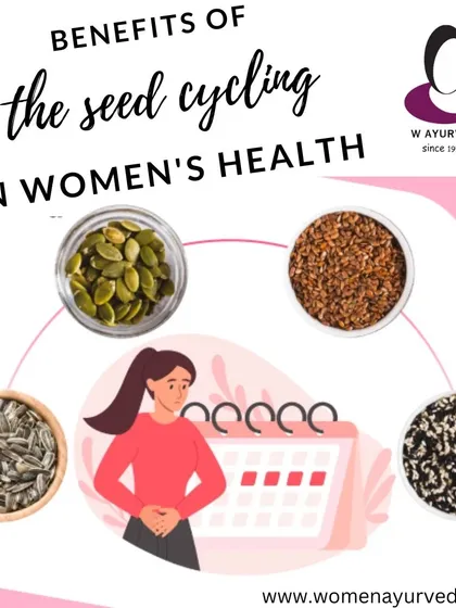 Seed cycling is a simple yet effective Ayurvedic practice for regulating the menstrual cycle and balancing hormones. It involves eating specific seeds during different phases of your cycle to naturally support estrogen and progesterone production.