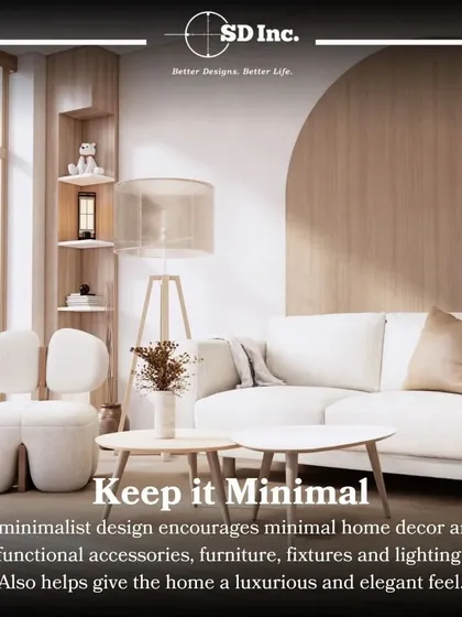 A tip on embracing minimalism from the Japanese concept of Ikigai. A minimalist design with functional furniture and a neutral palette can make a home feel both luxurious and elegant.