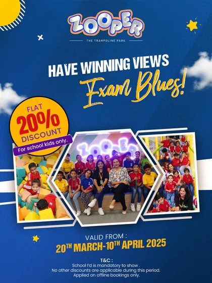 Beat the exam blues with winning views. We're offering a flat 20% discount for school kids post-exams.