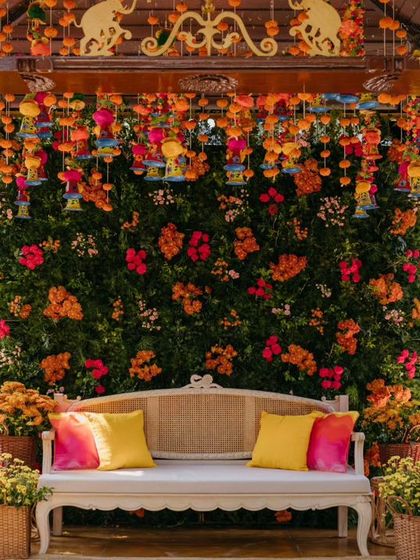 Sneha & Shahil - Wedding Decor and Production Vibrant Haldi & Mehendi Celebrations photo 7