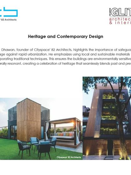 We were elated to have our founder's views on "Heritage and Contemporary Design" featured in The Neptune Glitz, where he discusses bridging the past and present with sustainable materials.