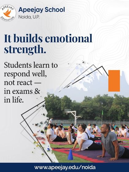 Yoga builds emotional strength, teaching students to respond thoughtfully, not just react, in exams and in life. Our yoga sessions focus on developing this crucial life skill for holistic growth.