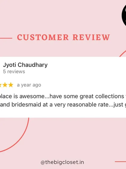 It makes me so happy to know that my collection for brides and bridesmaids is seen as awesome and reasonably priced. That's exactly what The Big Closet is all about!