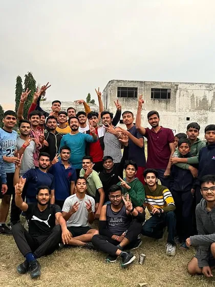The winners of the football tournament held at our Ambala Cantt academy. We encourage sports to develop physical fitness and a healthy competitive spirit.