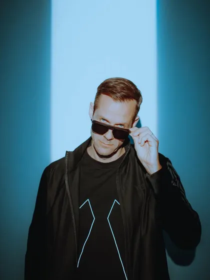 A sleek portrait of Adam Beyer used in our promotional campaign for his debut Bangalore show, reflecting the premium quality of the artists we book.