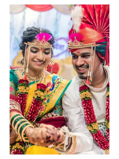 The pure joy of a Maharashtrian wedding ritual. We love the vibrant colors, happy smiles, and rich traditions that make these ceremonies so special and full of life.