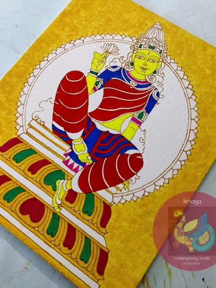 A duplicate of the in-progress Devi painting.