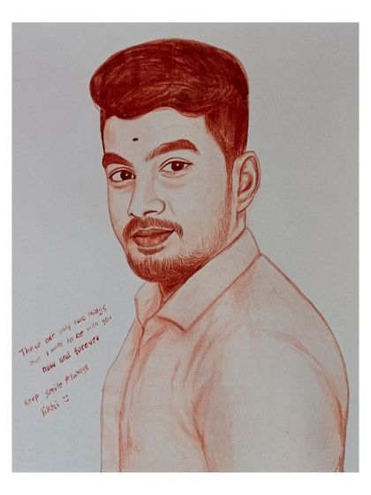 Sharan Ediga - Custom Portrait Art Blood Portraits: Your Story in Art photo 69