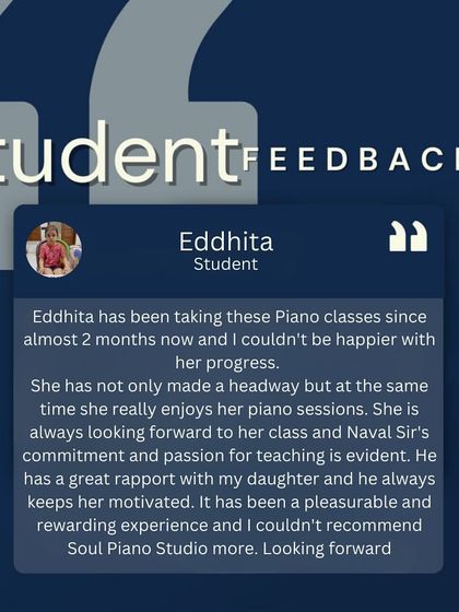This feedback from a student's mother after just two months highlights the progress and enjoyment her daughter is experiencing. A great teacher-student rapport is key to keeping young learners motivated.