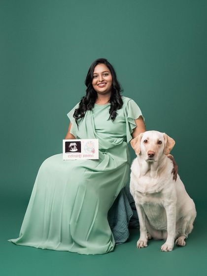Rohit - Maternity & Newborn Photography with Pets Announcing Your New Arrival photo 5