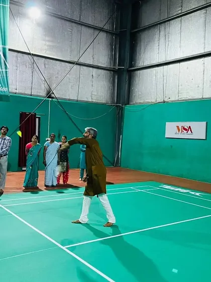 Images from the inauguration ceremony of the new court mats at Manik Sports Academy, made possible by our partners.