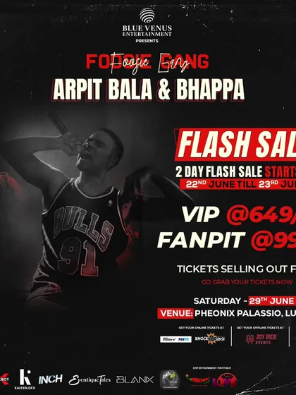 Flash sales are a key part of my strategy to create urgency. This graphic for the Foosie Gang event clearly communicates the limited-time offer to drive immediate ticket sales.